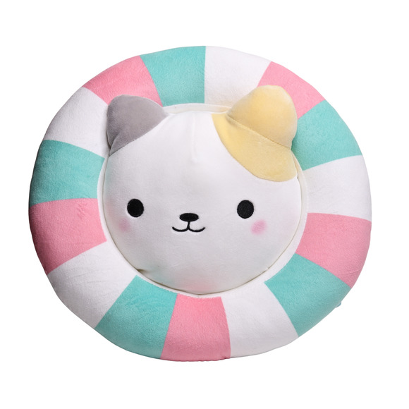 Takashoji Cat Swimming In Inner Tube 12" Plush Stuffed Animal With Tags - Picture 1 of 6